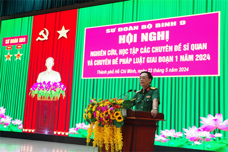 Sư đoàn 9 tổ chức nghiên cứu, học tập chuyên đề sĩ quan và các chuyên đề pháp luật