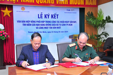 Ký kết phối hợp trong công tác khẩn nguy sân bay, tìm kiếm cứu nạn hàng không