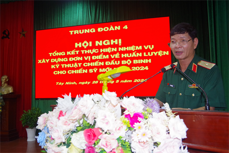 Trung đoàn 4, Sư đoàn 5 hoàn thành xuất sắc nhiệm vụ huấn luyện chiến sĩ mới năm 2024