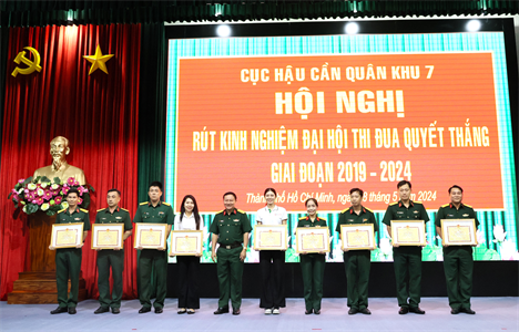 Cục Hậu cần Quân khu 7 rút kinh nghiệm Đại hội Thi đua Quyết thắng giai đoạn 2019 - 2024