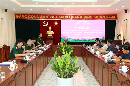 Đẩy mạnh phối hợp thông tin, tuyên truyền về Đại hội Thi đua Quyết thắng LLVT Quân khu giai đoạn 2019 - 2024