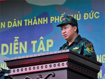 Thành phố Thủ Đức diễn tập động viên, thực hành huy động quân nhân dự bị