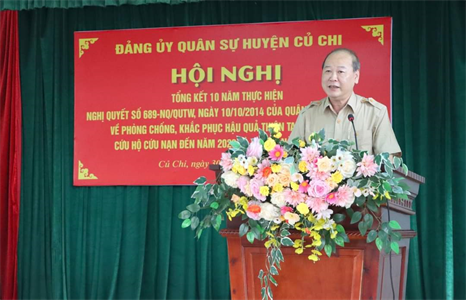 Lực lượng vũ trang huyện Củ Chi tích cực, chủ động phòng, chống thiên tai, cứu hộ - cứu nạn