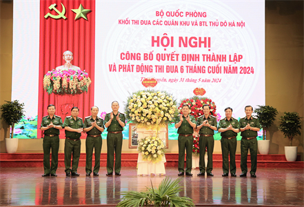 Công bố quyết định thành lập Khối thi đua số 2, Bộ Quốc phòng