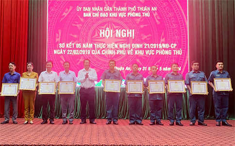 Thành phố Thuận An tổng kết 5 năm thực hiện Nghị định số 21 của Chính phủ về khu vực phòng thủ
