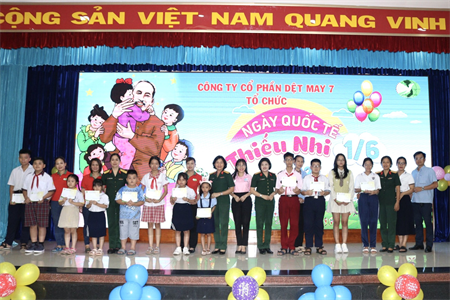 Công ty Dệt May 7 gặp mặt con em cán bộ, nhân viên nhân Ngày Quốc tế Thiếu nhi