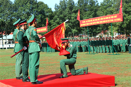 Trung đoàn 88, Sư đoàn 302 tuyên thệ chiến sĩ mới năm 2024