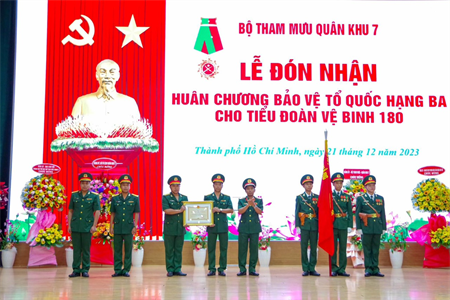 Tiểu đoàn Vệ binh 180 xây dựng đơn vị vững mạnh toàn diện “Mẫu mực, tiêu biểu”