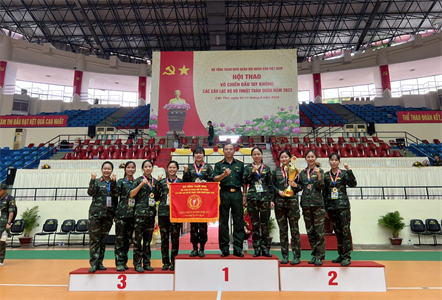 Nữ quân nhân Trần Thị Hoàng Vy: Thi đấu hết mình vì màu cờ sắc áo của đơn vị
