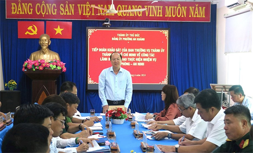Tăng cường lãnh đạo, chỉ đao đảm bảo quốc phòng, an ninh trên địa bàn TPHCM