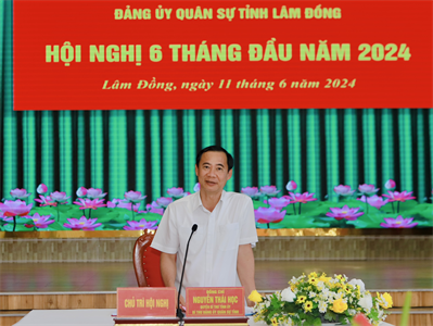 Đảng ủy Quân sự tỉnh Lâm Đồng hội nghị 6 tháng đầu năm 2024