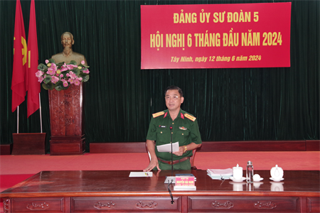 Đảng ủy Sư đoàn 5 lãnh đạo hoàn thành tốt nhiệm vụ 6 tháng đầu năm 2024