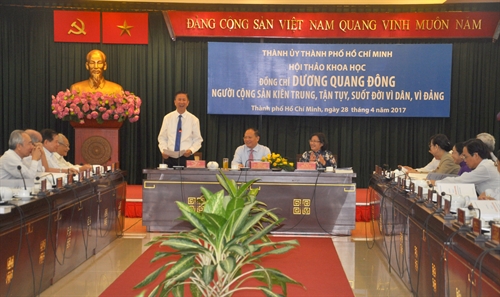 Hội thảo khoa học “Đồng chí Dương Quang Đông- Người cộng sản kiên trung, tận tụy, suốt đời.