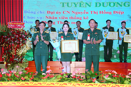 Bộ CHQS tỉnh Lâm Đồng giao lưu, tuyên dương điển hình tiên tiến