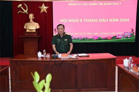 Đảng ủy Cục Chính trị hội nghị phiên 6 tháng đầu năm 2024