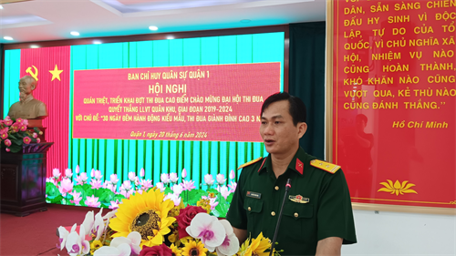 LLVT Quận 1 thi đua “30 ngày đêm hành động kiểu mẫu, giành đỉnh cao 3 nhất”