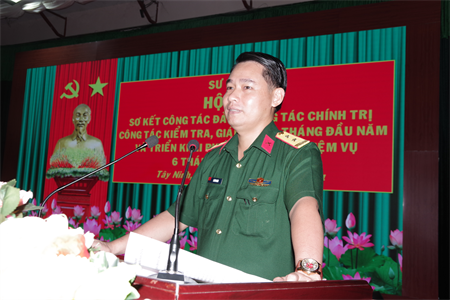 Sư đoàn 5: Sơ kết hoạt động công tác Đảng, công tác chính trị 6 tháng đầu năm 2024