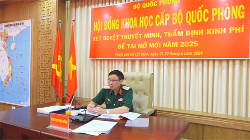 Xét duyệt đề tài khoa học cấp Bộ Quốc phòng tại Quân khu 7