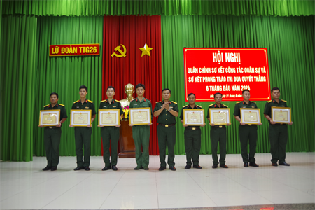 Lữ đoàn 26: Hội nghị quân chính 6 tháng đầu năm 2024