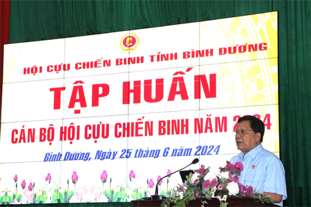 Hội Cựu chiến binh tỉnh Bình Dương: Hơn 200 cán bộ cựu chiến binh tham gia tập huấn công tác Hội