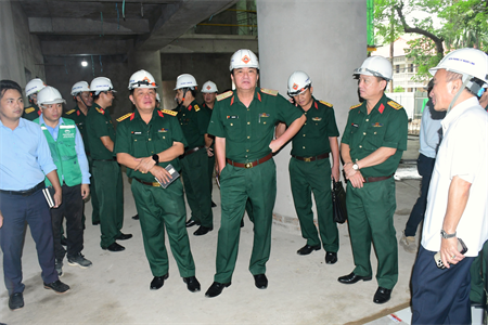 Bộ Tư lệnh Quân khu 7 kiểm tra tiến độ thi công xây dựng công trình Quân khu