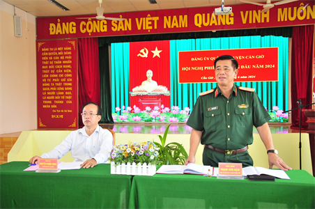 Đảng ủy Quân sự Huyện Cần Giờ lãnh đạo hoàn thành tốt nhiệm vụ 6 tháng đầu năm 2024