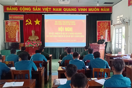 Huyện Bù Đăng sơ kết công tác quân sự, quốc phòng 6 tháng đầu năm