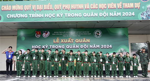 Tỉnh Bà Rịa - Vũng Tàu xuất quân chương trình “Học kỳ trong Quân đội”