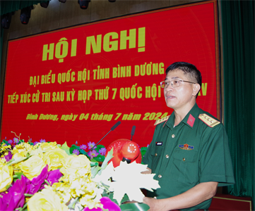 Đoàn đại biểu Quốc hội tỉnh Bình Dương tiếp xúc cử tri sau kỳ họp thứ 7, Quốc hội khóa XV