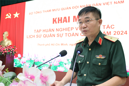 Viện Lịch sử Quân sự khai mạc tập huấn nghiệp vụ công tác lịch sử toàn quân năm 2024