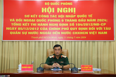 Bộ Quốc phòng sơ kết công tác hội nhập quốc tế và đối ngoại quốc phòng 6 tháng đầu năm 2024