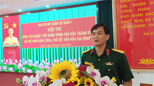 Ban CHQS Quận 1 tổ chức Hội thi công dân Quận 1 với hành trình văn hóa Thành phố Hồ Chí Minh năm 2024