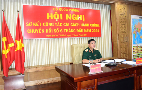 Bộ Quốc phòng tổ chức Hội nghị sơ kết công tác cải cách hành chính, chuyển đổi số 6 tháng đầu năm 2024