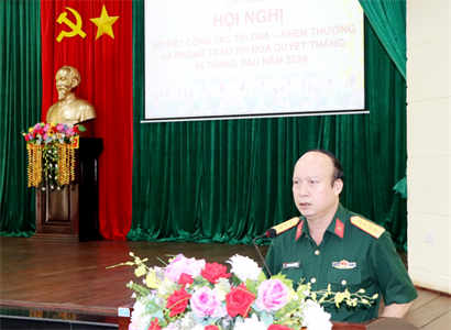 Cụm thi đua I - Bộ CHQS tỉnh Bình Dương sơ kết công tác thi đua khen thưởng và Phong trào Thi đua Quyết thắng