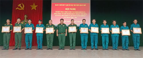 Ban CHQS huyện Đất Đỏ sơ kết thực hiện Cuộc vận động 50