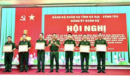 Đảng ủy Quân sự tỉnh Bà Rịa - Vũng Tàu tổng kết 10 năm thực hiện Nghị quyết số 689 của Quân ủy Trung ương