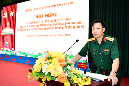 Tổng Cục Chính trị khai mạc tập huấn nghiệp vụ công tác truyền thông giáo dục ý thức bảo vệ môi trường