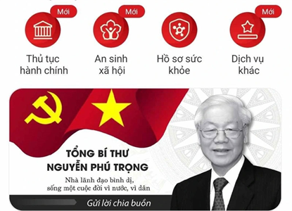 Gửi lời chia buồn, tri ân Tổng Bí thư Nguyễn Phú Trọng qua Sổ tang điện tử trên ứng dụng VNeID