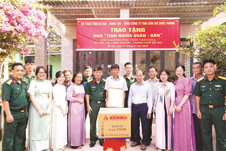 LLVT tỉnh Bà Rịa - Vũng Tàu thực hiện tốt công tác đền ơn đáp nghĩa