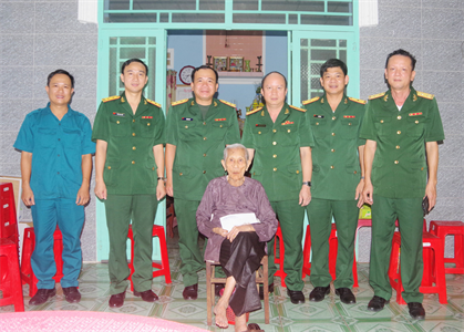 LLVT tỉnh Bình Dương thực hiện tốt chính sách hậu phương Quân đội