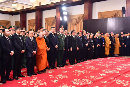 Lễ truy điệu Tổng Bí thư Nguyễn Phú Trọng tại Hội trường Thống Nhất