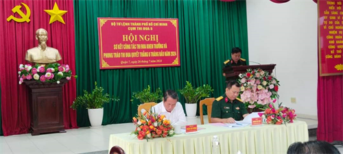 Cụm thi đua 5, Bộ Tư lệnh TPHCM sơ kết Phong trào Thi đua Quyết thắng 6 tháng đầu năm 2024