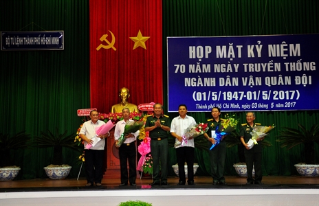 Bộ Tư lệnh TPHCM: Họp mặt kỷ niệm 70 năm Ngày Truyền thống Ngành Dân vận Quân đội