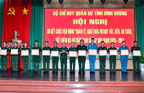 Bộ CHQS tỉnh Bình Dương sơ kết thực hiện Cuộc vận động 50 giai đoạn 2020-2024