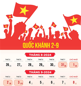 Lễ Quốc khánh năm 2024 công chức, viên chức được nghỉ tối đa 4 ngày