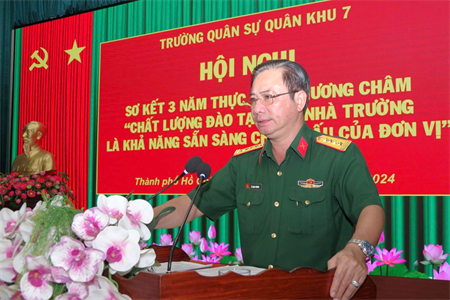Trường Quân sự Quân khu sơ kết 3 năm thực hiện phương châm “Chất lượng đào tạo của nhà trường là khả năng sẵn sàng chiến đấu của đơn vị”