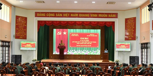 Bộ CHQS tỉnh Bình Phước: Khai mạc kỳ thi tốt nghiệp lớp Trung cấp lý luận chính trị, hệ trung cấp Khoá 143