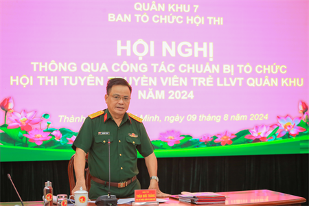 Công tác tổ chức, chuẩn bị chu đáo sẵn sàng cho Hội thi Tuyên truyền viên trẻ LLVT Quân khu năm 2024