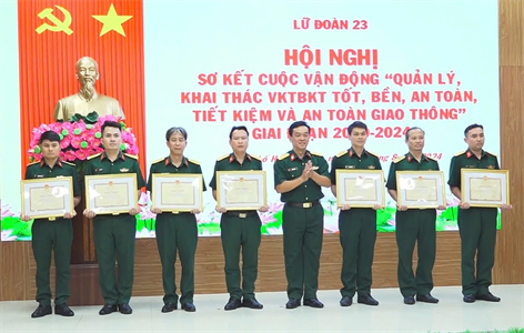 Lữ đoàn 23 sơ kết Cuộc vận động 50 giai đoạn 2020-2024