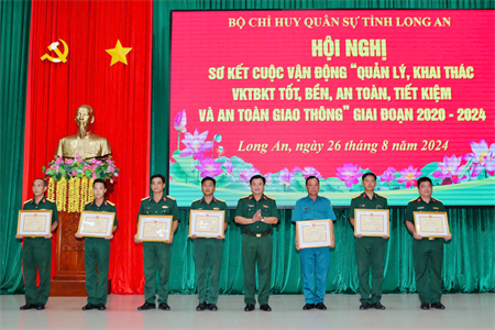 Bộ CHQS tỉnh Long An sơ kết Cuộc vận động 50 giai đoạn 2020 - 2024